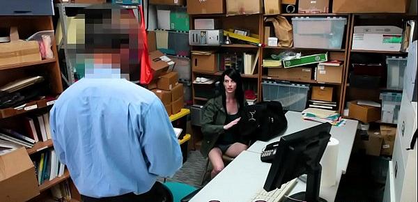  Flat chested teen fucked over managers desk